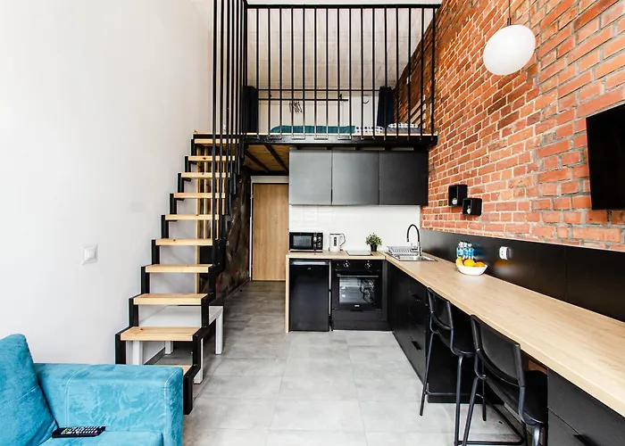 Loft Center Apartments- Parking, Wifi, 24h Check-in * Wroclaw