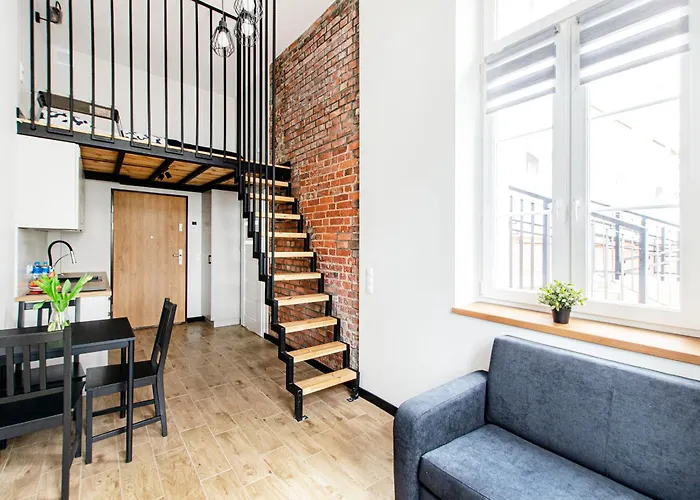 Loft Center Apartments- Parking, Wifi, 24h Check-in * Wroclaw